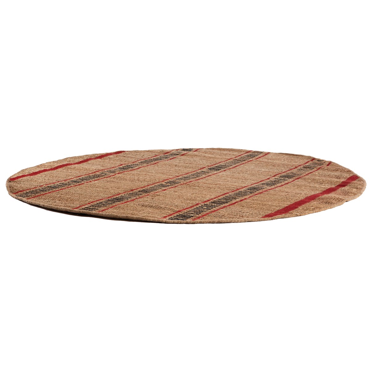 Détail des lignes graphiques du tapis Eden Groseille