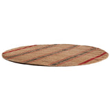Détail des lignes graphiques du tapis Eden Groseille
