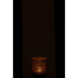 Lanterne J-Line Pearls posée sur une table avec lumière douce