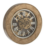 Horloge J-Line Klok en bois doré - vue avant