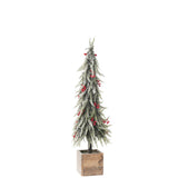 Détail du sapin de Noël J-Line Snow illuminé