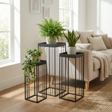 Table d'appoint Beth Noir - Dimensions variées des tables