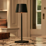 Lampe de table rechargeable noire William
