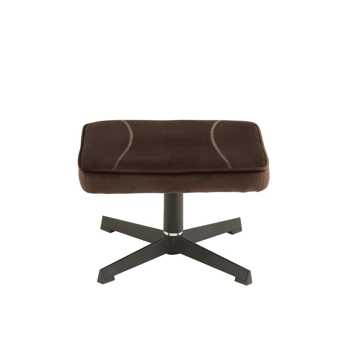 Canapé J-Line Relax marron, vue latérale