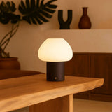 Lampe rechargeable en bois marron foncé Fynn