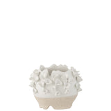 Pot de fleur Anemone J-Line, mise en scène dans un salon élégant