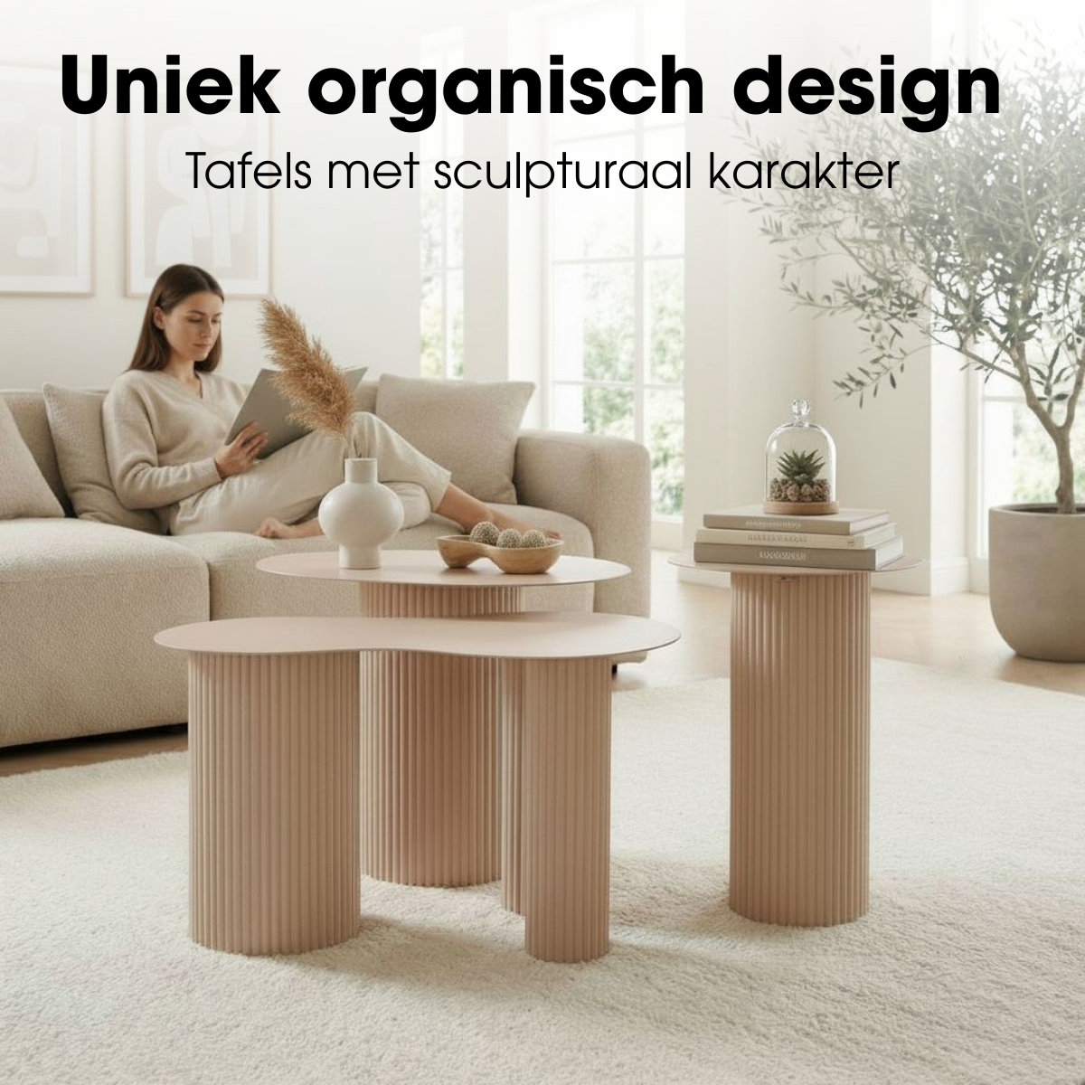 Table d'appoint Lux Marron clair