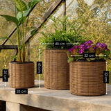 Pot de fleurs extérieur Cesena Marron clair