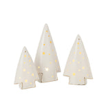 Sapins de Noël J-Line en céramique blanche avec éclairage LED