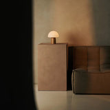 Lampe de table sans fil élégante Mia marron clair