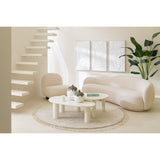 Table d'appoint J-Line Bali en bois blanc - dimensions