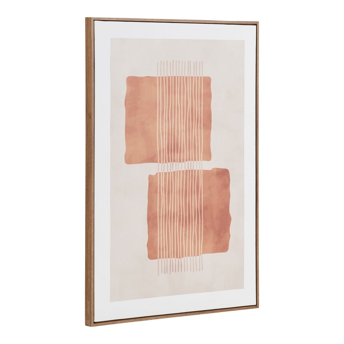Détail de la texture de la toile Mina, couleurs beige et marron