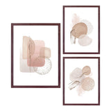 Aspen Frame Set - Vue d'ensemble des trois cadres marron foncé