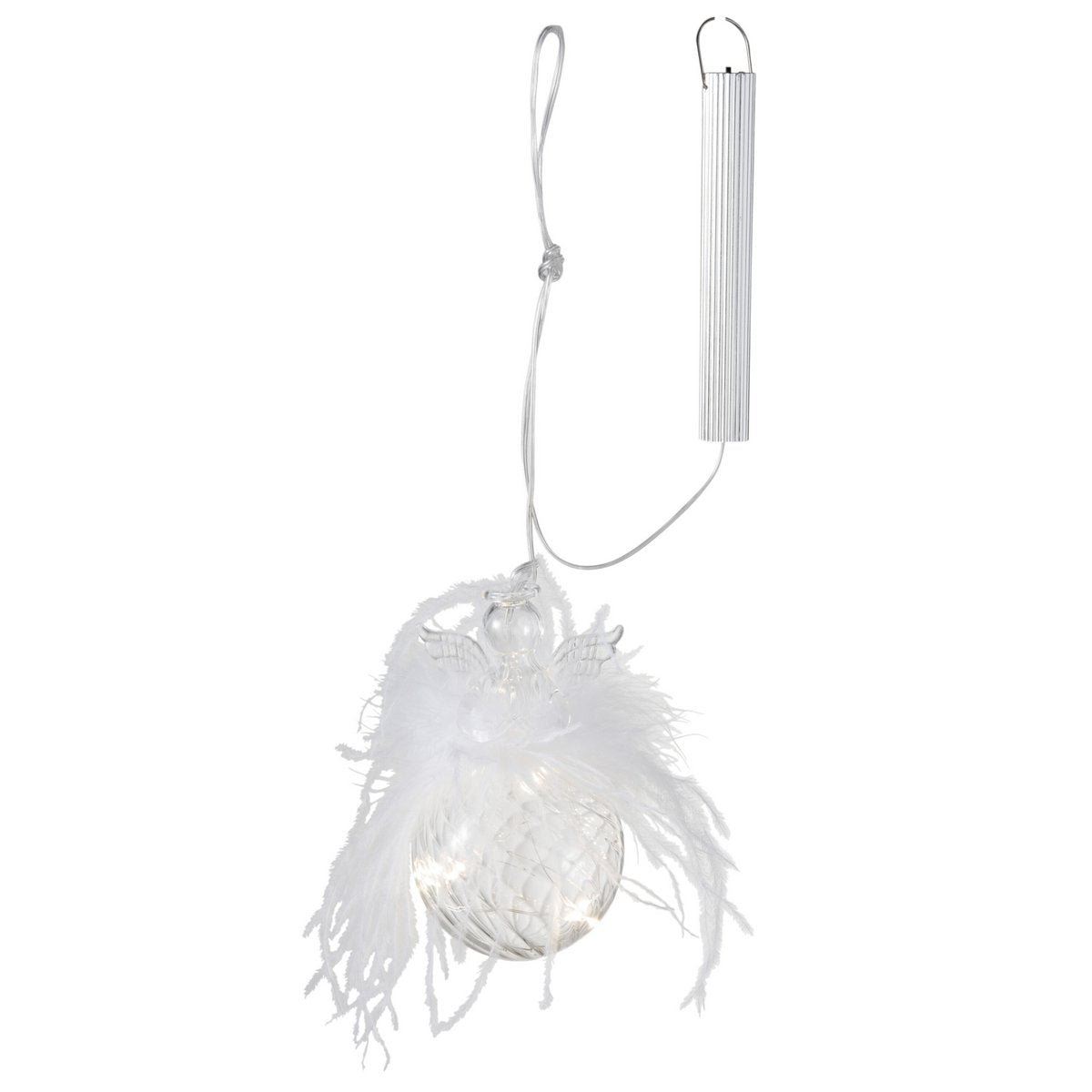 Ambiance lumineuse de la boule de Noël Ange J-Line avec LED