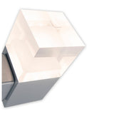 Lampe murale externe LED "Leah" en métal et en plastique en acier-liD intégré LED