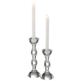 Bougeoir Marie en cristal transparent, mise en scène décorative