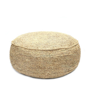 Le Pouf Raphia Flores - Naturel