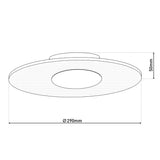 Plafonnier LED "Modesto" d: 29cm