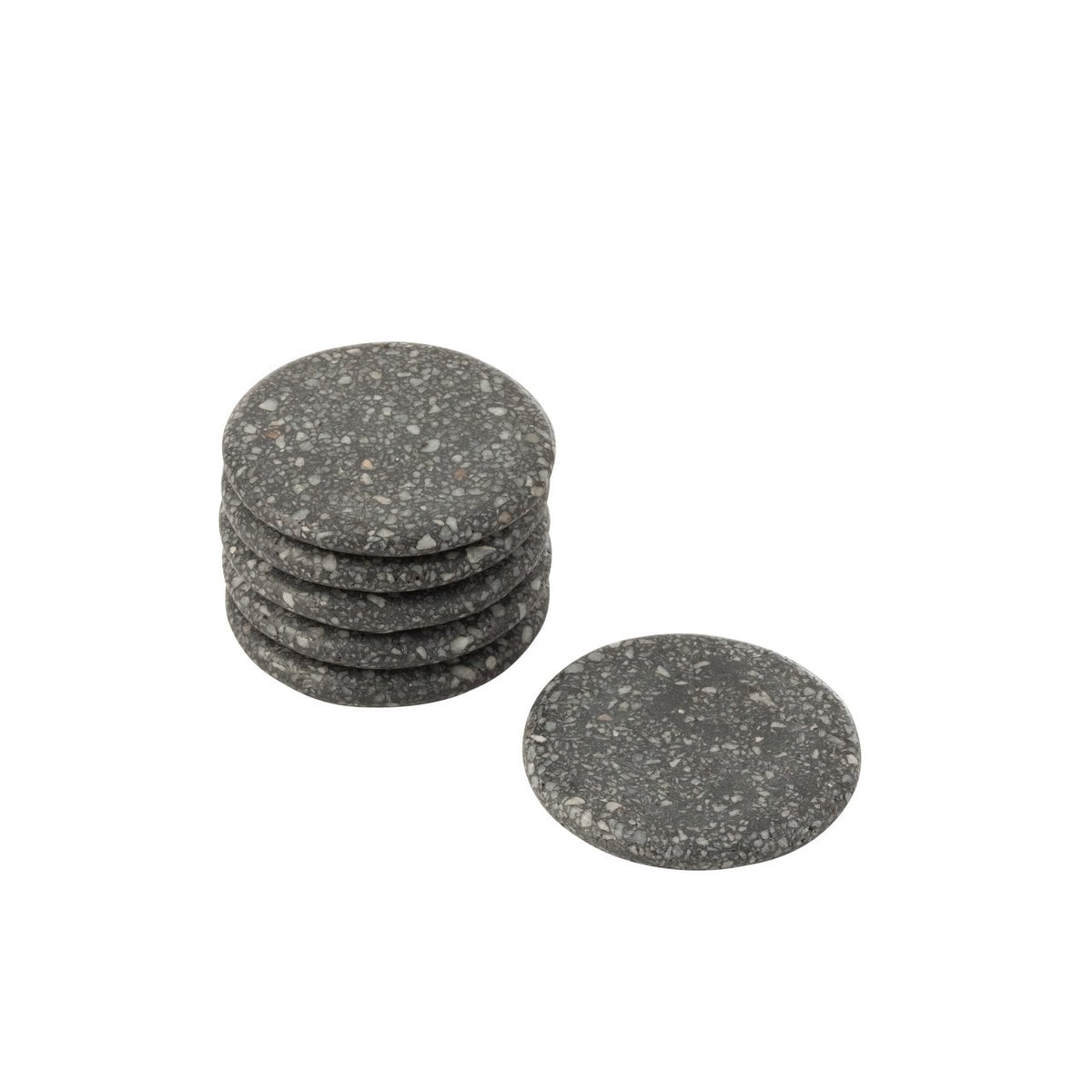 Sous-verres en marbre gris J-Line, vue d'ensemble