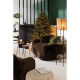Canapé Cutie J-Line en polyester marron, angle droit