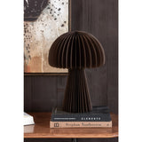 Abat-jour J-Line Mushroom pliable en papier marron, vue de face
