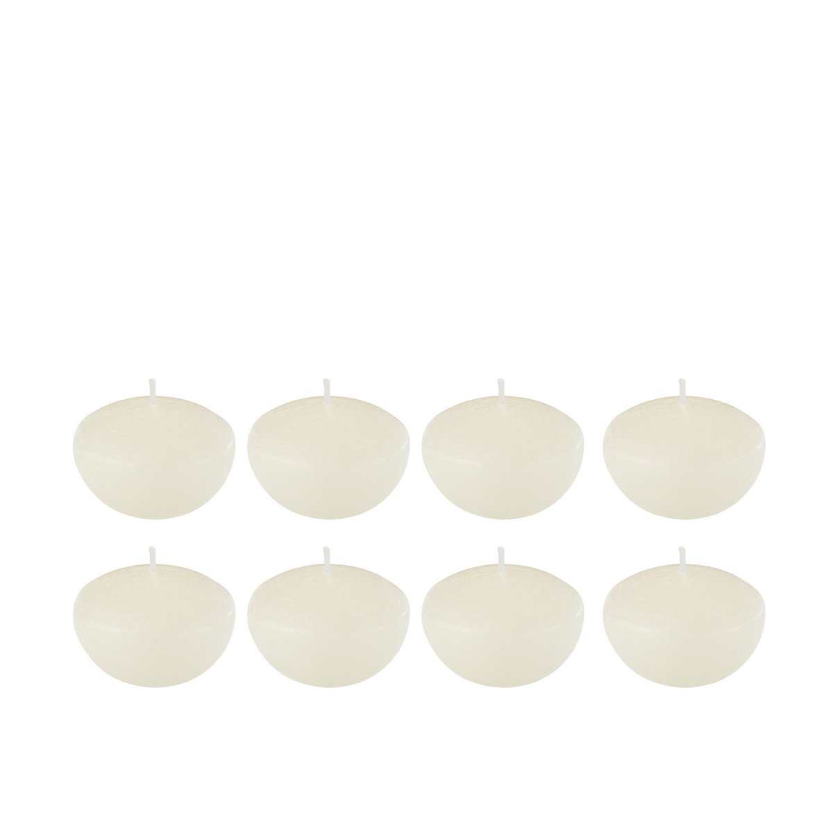 Bougie flottante J-Line blanche, petite, élégante et raffinée