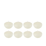Bougie flottante J-Line blanche, petite, élégante et raffinée