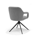Fauteuil Move Tissu Sahara %23455 Gris - Fonction Relax - structure noire