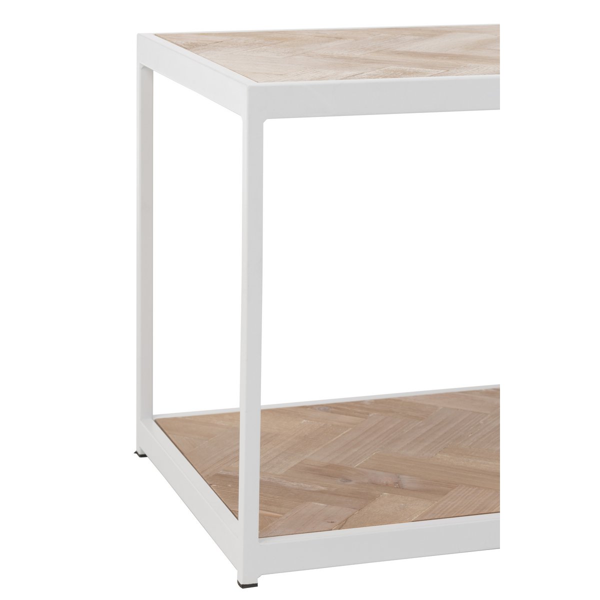 Table basse J-Line Zigzag dans un salon contemporain.