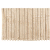 Plaid J-Line grand velours côtelé - polyester - beige - 180 x 130 cm