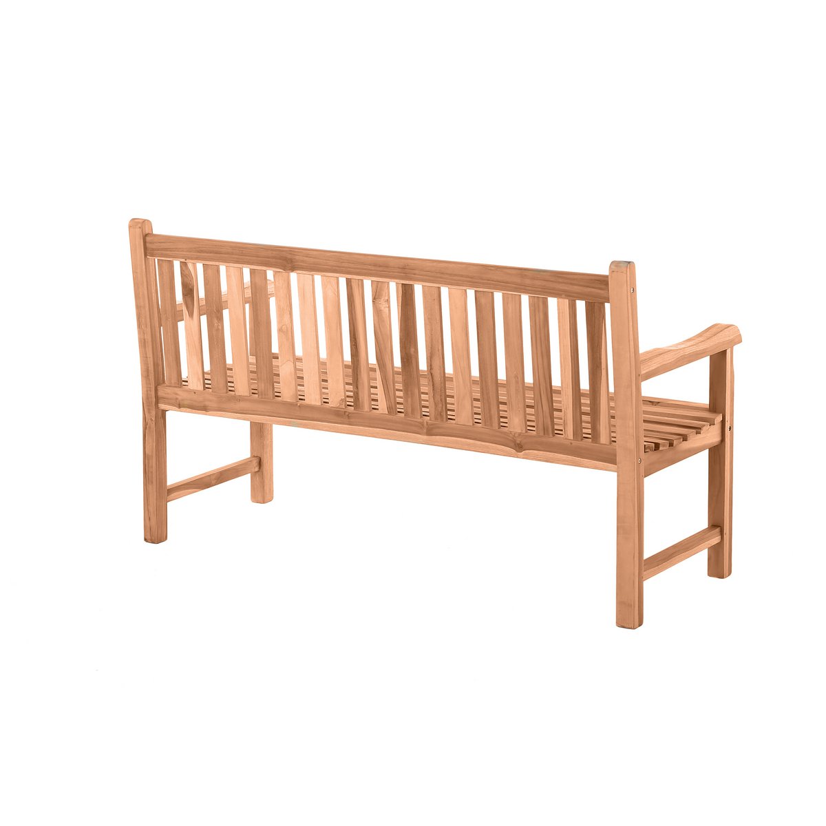 Banc de jardin en teck dans un cadre extérieur élégant