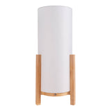 Lampe ackitique "Madita" 48 cm de haut, en blanc / nature, avec LED intégrée, dimmable avec capteur tactile