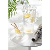 Détails de la cruche Onde J-Line, finition plastique transparente