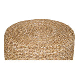 Pouf Rivera - Naturel, Jonc de Mer, Fer, Ø40cm