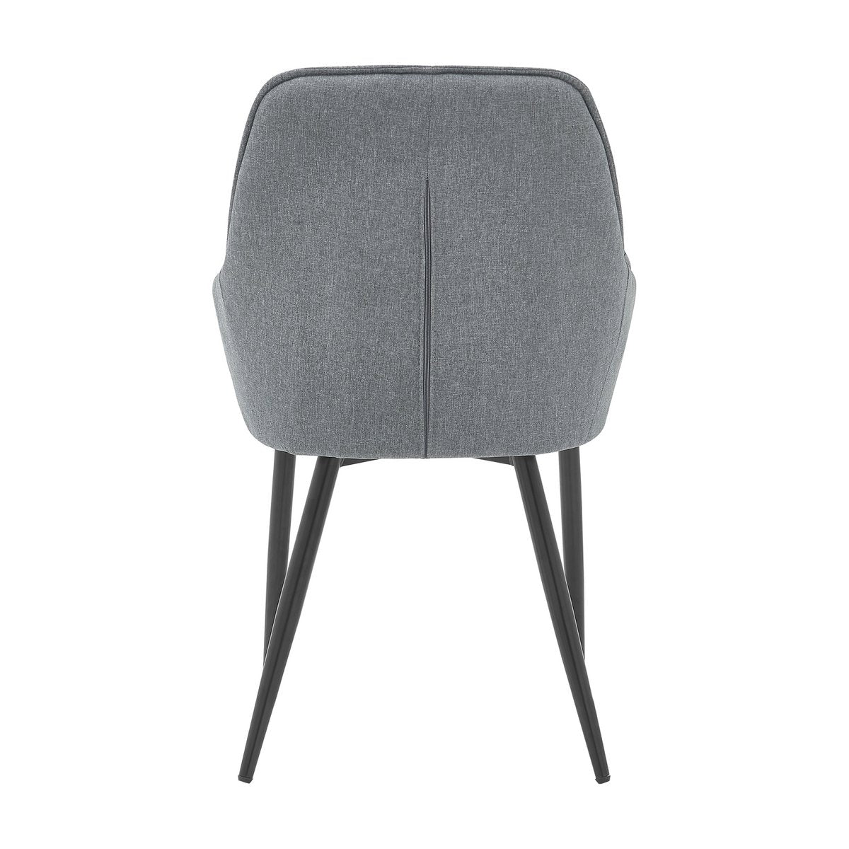 Fauteuil en lin gris dans un salon moderne