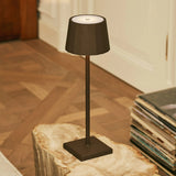 Lampe à poser rechargeable marron moka William