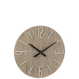 Détail de l'horloge murale Pol en pierre et MDF