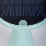 Lampe de table de batterie solaire "Palu" pour l'extérieur et à l'intérieur, en plastique en vert, 20 cm de haut