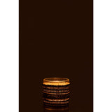 Photophore J-Line en verre marron, détail du matériau