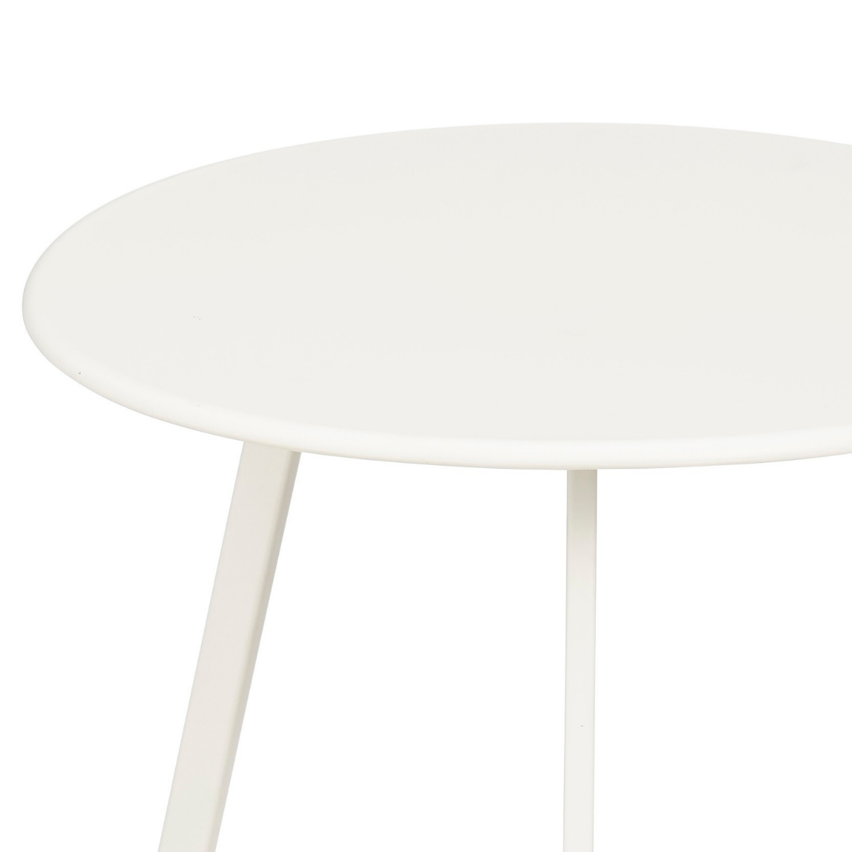 Table d'appoint d'extérieur Seattle Blanc - design industriel élégant