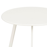 Table d'appoint d'extérieur Seattle Blanc - design industriel élégant