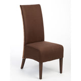 Chaises de rotin fixer 6 morceaux de chaises de salle à manger chaises rembourrées Antonio Brown Upholstery Wildleather