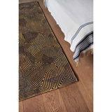 Eco Rug - Black Gold - Tapis marron, noir et or
