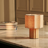 Lampe de table rechargeable Eloïsa marron clair