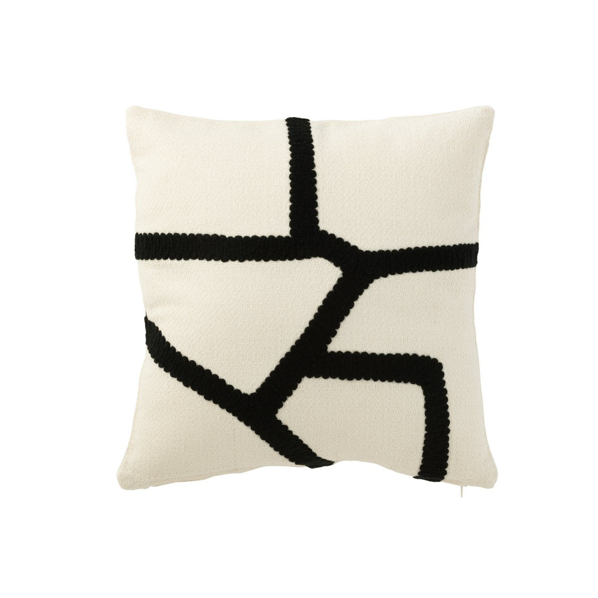 Coussin Stripe J-Line en situation dans un salon moderne