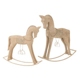 Détail du cheval à bascule J-Line, design élégant et classique
