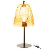 Lampe de table J-Line Océane en verre jaune sur fond blanc
