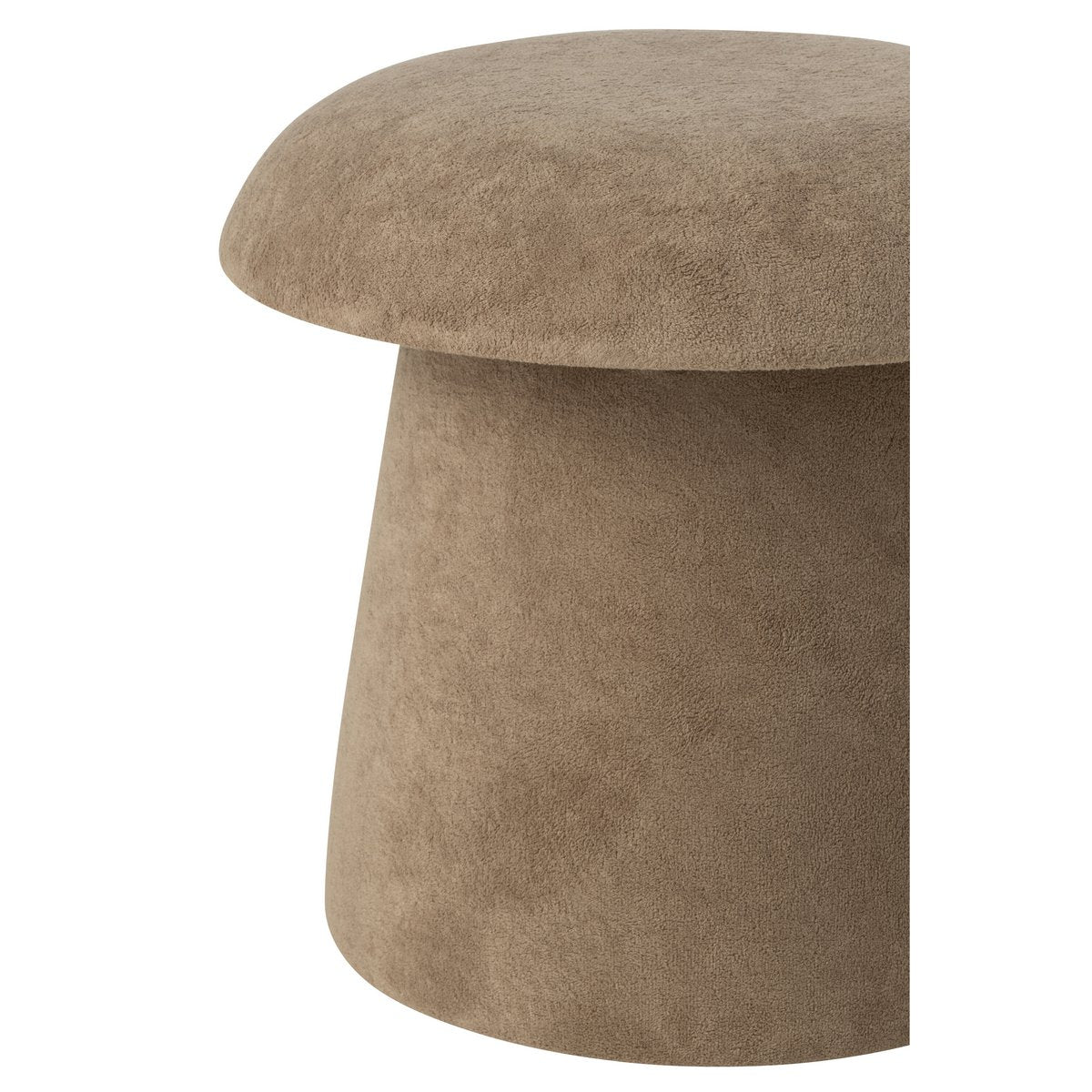 Détail du tabouret J-Line Mushroom, texture du bois