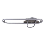 Lampe plafond CCT LED "Carlon" en aluminium et plastique Matt-Silver, avec LED intégrée, de 120 cm de long