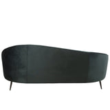 J-Line Canapé Elisabeth Textile/Métal Vert